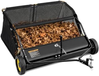 52" Lawn Sweeper Tow Behind, 27 Cu. Ft. Large Capacity Leaf Collector