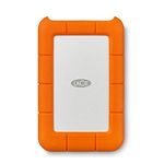 LaCie Rugged USB-C 2TB External Hard Drive Portable HDD – USB 3.0 compatible, Drop Shock Dust Rain Resistant, for Mac and PC Computer Desktop Workstation Laptop, Orange