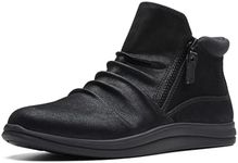 Clarks Women's Breeze Range Ankle Boot, Black Synthetic, 10 US