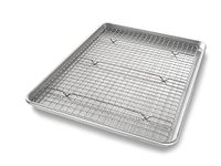 USA Pan 1606CR Half Sheet Baking Bakeable Nonstick Cooling Rack, Metal