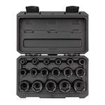 TEKTON 1/2 Inch Drive 6-Point Impact Socket Set, 17-Piece (5/16-1-1/4 in.) | SID92301