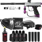 Maddog DYE CZR+ Full Auto Electronic Paintball Gun Marker Elite Starter Package | Thermal Anti-Fog Paintball Mask, HPA Tank, Empire Halo Too Loader, Neck Protector, Pro Paintball Harness & Pods - Grey
