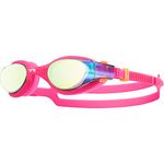 TYR Women Vesi Femme Mirrored Low Profile Swimming Goggles - Gold/Pink/Pink, Small