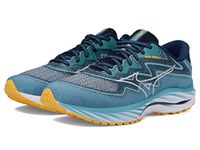 Mizuno Wave Rider 27 Men's Running Shoe, Adriatic Blue-Snow White, 9.5