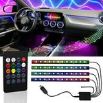 LED Car Lights Interior Wireless Remote | Car LED Lights Interior Car Lights Interior LED Lights for Car Interior Lights | USB | Luces para Carro | LED Strip Lights Car Interior LED Lights for Cars