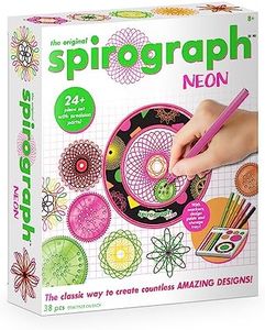 Spirograph Neon Set | Create Amazing Endless Designs in Vibrant Neon Colours | 30 Pieces Set Including Precision Parts, Pens & Spiro-Putty | Creative Arts & Crafts Activity | for Ages 8+