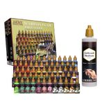 The Army Painter - Warpaints Airbrush Mega Paint Set Combo- Non-Toxic Water Based Acrylic Airbrush Paint Set, Flow Improver and Airbrush Medium for Miniature Wargaming