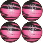 EPCO Candlepin Bowling Ball- Cobra Pro Rubber, Pink & Black - 4 Balls (4 1/2 inch- 2lbs. 6oz.)