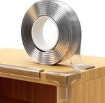 Furniture Corner & Edge Safety Bumpers, 16ft Edge Protector & 4 Clear Corner Protector Baby Proofing. Clear Corner Guards for Corner Table Protector for Kids. Cabinet Edge Protector & Corner Bumpers