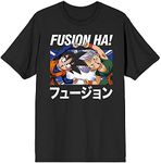 DBZ Fusion Ha Men's Black Crew Neck Tee - L