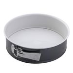 Dr. Oetker Bakeware - Non-Stick Springform Cake Tin with Enamel Base - Diameter 26 centimetres, Grey and Cream