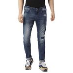Pepe Jeans Mid Wash Cotton Stretch Slim Fit Men's Jeans (Blue, Size_32)