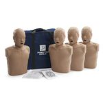 Prestan Child CPR Manikin 4-Pack (with Monitors), Dark Skin