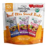 Nature's Garden Organic Trail Mix Snack Packs, Trail Mix Variety, Energy Boost, Heart Healthy, Omega-3 Rich, Cranberries, Pumpkin Seeds, Trail Mix Individual Packs, Family-Size – 816g Bag (24 Packets) (Pack of 1)