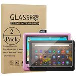 Ytuomzi Screen Protector For 10" Tablet 2021, Tempered Glass Screen Protector for 10 Plʌs/Kids, Anti-Scratch High Definition Anti-Fingerprint, [2 Pack]