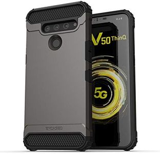 ENCASED Heavy Duty Case Compatible with LG V50 ThinQ (2019 Scorpio Series) Military Grade Rugged Phone Protection Cover Gunmetal Grey