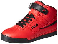 Fila Men's Everyday Sport Athletic Casual High-top Vulc 13 Mid Lace Up Sneaker Shoes, Fila Red/Black/Black, 8