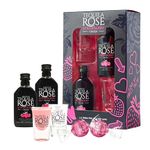 Tequila Rose Gift Set for Couple Gifts - Cream Liqueur 2x4.9cl Miniature Alcohol Bottles, Shot Glasses & 2 Strawberry Cream Chocolate Truffles. Birthday Gifts for Women, Christmas Gifts