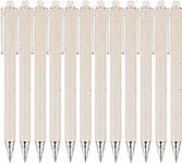 RIANCY Wheat-Straw Patterns Retractable Gel Pens Fine Points 0.8 mm Black Ink Ballpoints Pen Black Gel Pens Quick Dry Ink Smooth Writing Pen for Office School