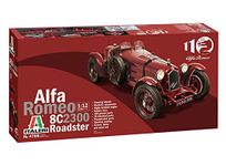 Italeri 4708S Alfa Romeo 1:12 8C/2300 1931-33 Building, Stand Model Making, Crafts, Hobby, Gluing, Plastic Kit, red, Mittel