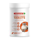 Vetzyme Conditioning Tablets for Cats and Kittens (300 Tablets) - Promotes Health and Vitality, Supporting a Healthy Immune System