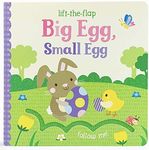 Big Egg, Small Egg - Lift-a-Flap Board Book, Gifts for Easter Baskets or Stuffers Ages 1-4