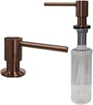 Strictly Sinks Contemporary Liquid Soap Dispenser - Stainless Steel Dish Soap Dispenser, Refillable Kitchen Soap Dispenser for Kitchen Sink, Soap Dispenser Bottle with Stainless Steel Pump