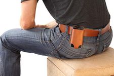 oopsmark IPhone 4/5 Belt Holster/Case - Tan Leather