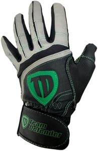 Team Defender Pro Series Padded TD Glove | Size: X-Large Left-Hand Glove Right Hand Throw | Baseball Glove Protects Thumb | Rigid Rubber Thumb Mold Prevents Hyperextension & Hand Injuries