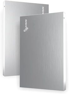 SUHSAI Disco Duro Externo portátil USB 2.0 HDD Backup 320GB Disco Duro ultradelgado de Transferencia de Datos de Alta Velocidad Compatible con PC, Mac, Windows, Escritorio (Plata)