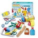 xwin Kids Barber Shop Toy Set Fashion Hair Salon Pretend Play Toy for Children Barbershop Hairstyle Playset Kit for Boys and Girls Creative Hair Stylist Toy Set for Toddlers