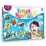 TOYKRAFTT Finger Painting Kit Art Activity Kit Gift for for 3 to 5 Years Old| Washable Finger Paints| Art and Craft Kid for Toddlers| Child Safe Paints