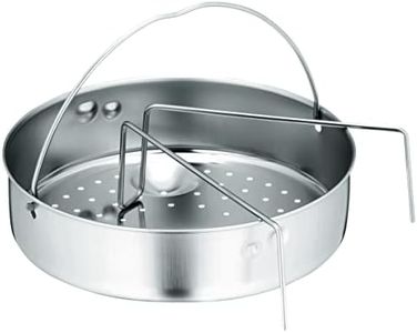 WMF Pressure Cooker Trivet and Perforated Insert, 20 cm, 20 x 5 x 1 cm, Silver
