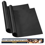 Oven Liners for Bottom of Oven, 2 Pack Large Reusable Teflon Oven Liner Mat, Oven Protector Mat for Bottom of Electric Oven Gas Oven Toaster Oven Microwave Stove Grill, BPA and PFOA Free, 16.5"x23"