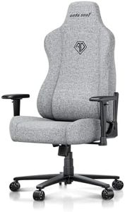Anda Seat Kaiser 3 Series Gaming Chair, XL Size, Elegant Black, Linen Fabric, Ergonomic Chair with 4D Armrests and Magnetic Neck Pillow
