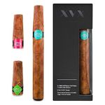 XVX Cigar - Electronic Cigarettes - Rechargeable e Cigar - Includes Cartridges - Cigar - 900 Puffs Per Cartridge - USB Charger & Flavour Changing - E Cigarette Shisha (Apple-Mint-Cigar)