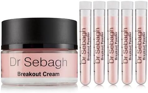 Dr Sebagh Complete Breakout Solution for Oily Skin - 1 x Balancing Cream (1.7 fl oz.) & 5 x Spot Treatment Powders (0.07 oz.) | Award-Winning | Rapid & Effective Results for Blemish-Prone or Oily Skin