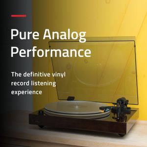 Fluance RT85N Turntable – Walnut Finish, High-Fidelity Vinyl Player