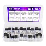 10 Values 50 Pcs MOSFET Transistors IRF510N IRF520N IRF530N IRF540N IRF640N IRFZ44N IRF740 IRF840 IRF3205 IRF9540 MOSFET Assortment Kit