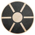 Rilekh Wooden Wobble Balance Board 15.55-inch Diameter Wobble Board for Physical Therapy, Balance Board for Standing Desk, Core Training, Exercise Balance Stability Trainer