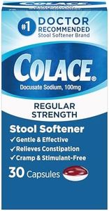 Colace Regular Strength Stool Softener, 100 mg Capsules, 30 Count, Docusate Sodium Stool Softener for Gentle, Dependable Relief