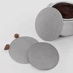 Tongke Espresso Puck Screen, 1.7mm Thickness 150μm 316 Stainless Steel Reusable Professional Barista Coffee Filter Mesh Plate for Espresso Portafilter Filter Basket (53.3mm)