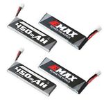 SoloGood 4Pcs Emax 1S 450mAh LiPo Battery Tinyhawk Whoop Battery HV 3.8V 80C PH2.0 LiPo for FPV Cinewhoop Quadopter Micro FPV Racing Drone