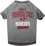 NCAA Virginia TECH Dog T-Shirt, X-Small