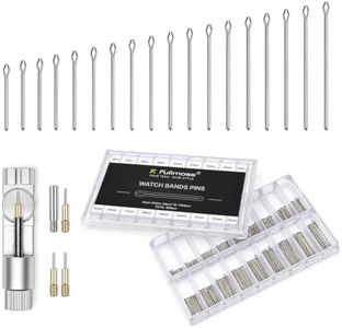 Fullmosa Watch Strap Bars Repair Kit, 360 PCS Link Cotter Pins 6-23mm,Link Remover, Stainless Steel Watch Bracelet Pin Replacement Kit Assortment for Mechanical/Quartz/Smartwatches