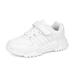 DVTENI Unisex-Child White Boys Girls Shoes Antiskid Tennis Sneakers Outdoor Casual Kids Shoes Running Shoes(Toddler/Little Kid/Big Kid)