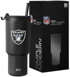 Simple Modern Las Vegas Raiders Tumbler with Flip Lid, Straw 30oz | NFL