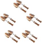 WAJJ 5 Pairs Practical Adjustable Length Women Shoe Tree Stretcher Holder Shaper Support(Women Brown)