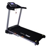 FitnessOne Propel HT 112 Treadmill - 4 HP Peak DC Motor| 110 Kgs Max User Weight| 12 Preset Programs| Auto Incline| Foldable Soft Drop Landing| LCD Display| Mobile & Bottle Holder| Transport Wheels