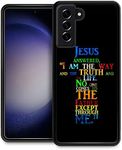 TAMEFOX for Samsung Galaxy S23 Plus Case,Christ Bible Cross Jesus Graphic Galaxy S23 Plus Case Slim Soft Shockproof Women Girls Boys Protective Cover Case for Samsung Galaxy S23 Plus 6.6 inch